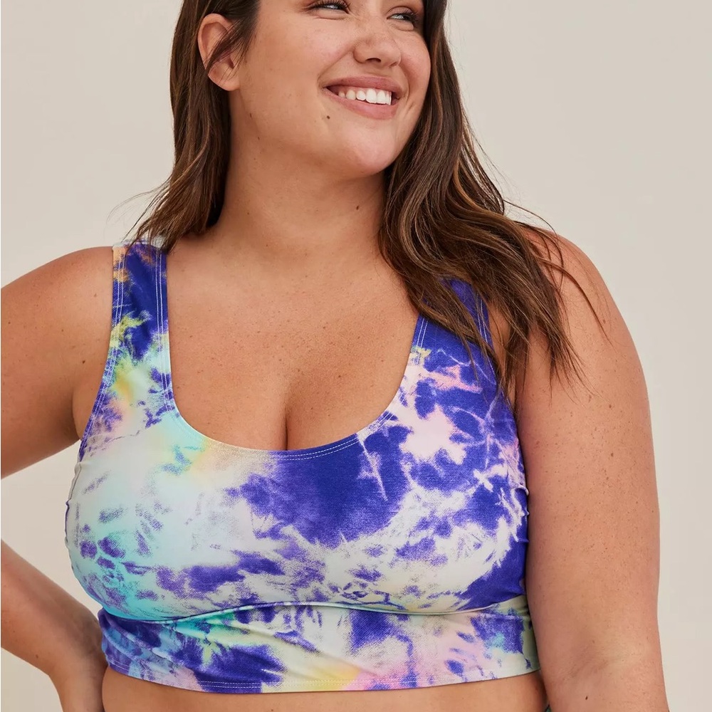 Torrid Vibrant Blue and Purple Bikini Top